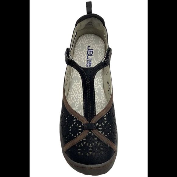 JBU Daffodil Casual T-Strap Mary Jane Shoe Black - Medium - Picture 2 of 3
